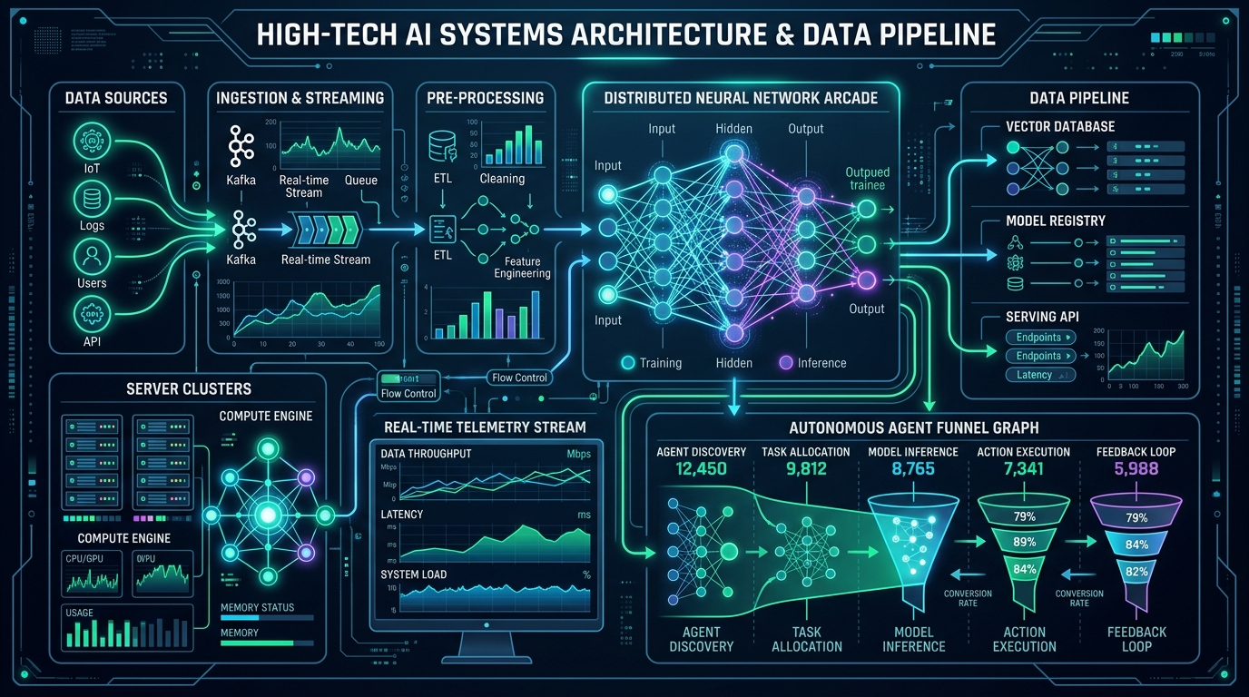 Autonomous AI Systems Architecture and Data Pipeline